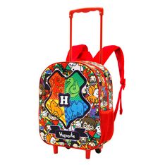 Harry Potter All Together - Sac à dos maternelle à roulettes 3D - rouge - Karactermania