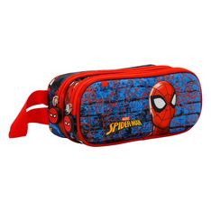 Spiderman - Trousse 3D - 2 compartiments - rouge - Karactermania