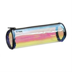 Trousse ronde Holographic - 1 compartiment - transparente - Viquel