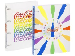 Viquel Coca-Cola - Classeur souple à anneaux - pour 250 feuilles - 2 modèles multicolores au choix