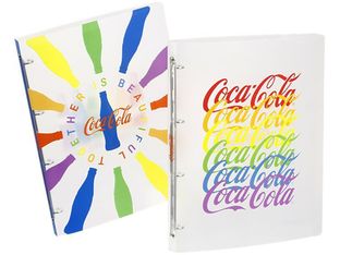 Viquel Coca-Cola - Classeur souple à anneaux - pour 100 feuilles - 2 modèles multicolores au choix