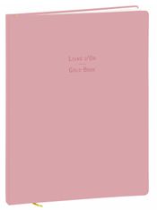 Quo Vadis - Livre d'or - Pastel - Rose clair - 21x27 cm - Papier Clairefontaine blanc - Fabrication française