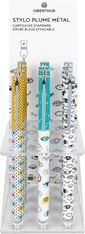 Stylo plume Regard - 3 decors assortis - Oberthur