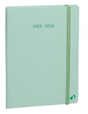 Agenda à élastique Pastel - 1 semaine sur 2 pages - 16 x 24 cm - vert - Quo Vadis
