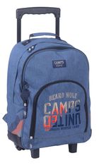 Sac à dos à roulettes Camps Beard Wolf - 2 compartiments - bleu - Kid'Abord