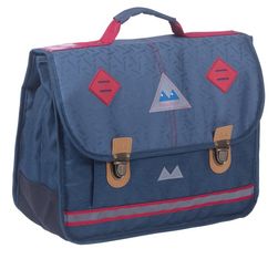 Cartable Poids Plume Confettis - 38 cm - 2 compartiments - bleu marine - Kid'Abord