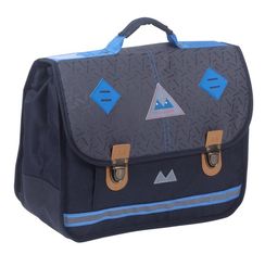 Cartable Poids Plume Confettis - 38 cm - 2 compartiments - noir - Kid'Abord