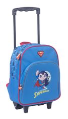 Sac maternelle à roulettes Superman - 1 compartiment - bleu - Kid'Abord