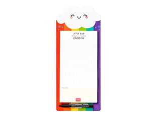Legami Don't Forget - Bloc-notes magnétique - 11 x 28 cm - 60 feuilles - rainbow