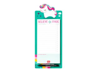 Legami Don't Forget - Bloc-notes magnétique - 11 x 28 cm - 60 feuilles - licorne