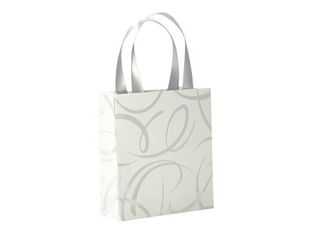 Clairefontaine Premium - Sac cadeau - 12 cm x 4,5 cm x 13,5 cm - arabesque blanc