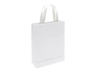 Clairefontaine Premium - Sac cadeau - 17 cm x 6 cm x 22 cm - cœur blanc