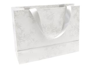 Clairefontaine Premium - Sac cadeau - 32 cm x 13 cm x 25 cm - arabesque blanc