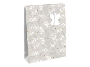 Clairefontaine - Sac cadeau - 26,5 cm x 14 cm x 33 cm - lin/blanc