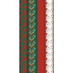 Clairefontaine Excellia Christmas - Papier cadeau - 70 cm x 2 m - flocons - différents modèles disponibles