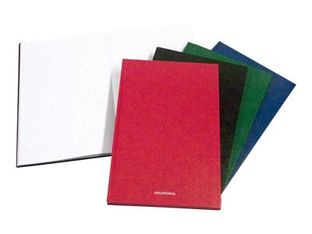 Aurora Bur-O-Class Thread Sewn - Cahier d'exercice - relié - A4 Plus (210 x 330 mm) - 192 pages - petits carreaux - variée - Balacron (pack de 6)