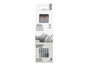 Winsor & Newton Studio Collection - pack de 6 crayons - 2B, 2H, 4B, 6B, 8B, HB