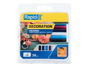 Rapid - 36 Bâtons de colle - couleurs classiques assorties