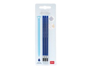 Legami - Pack de 3 recharges pour stylo à encore gel - bleu