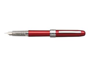 Platinum Plaisir - Stylo plume pointe moyenne - rouge