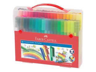 Faber-Castell CONNECTOR - feutre - couleurs brillantes assorties (pack de 80)