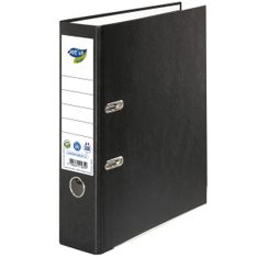 Bureau Vallée Recyclé - Classeur à levier recyclé - Dos 80 mm - A4 - pour 600 feuilles - noir