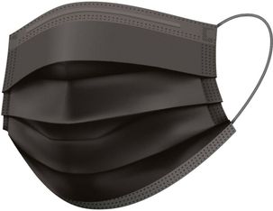 Boite de 50 Masques Chirurgical 3 Plis, Type IIR - noir