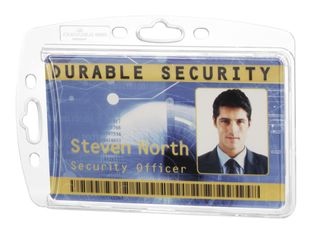 Durable Hartbox - Porte-badge - pour 54 x 87 mm - transparent