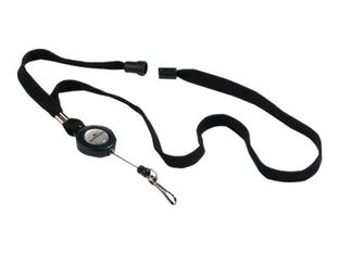 Durable - Lacet pour badge avec enrouleur 80 cm - noir