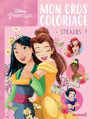 Disney Princesses - Mon gros coloriage + stickers! - Mulan et Belle