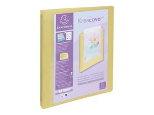 Exacompta Kréacover Pastel - Classeur à anneaux personnalisable - Dos 40 mm - A4 - pour 275 feuilles - disponible dans différentes couleurs