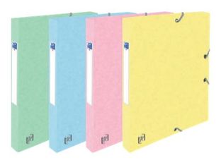 Oxford Top File+ - Boîte de classement - dos 25 mm - disponible dans différentes couleurs pastels