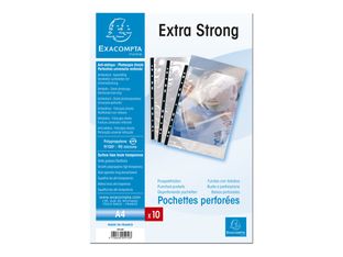 Exacompta - 10 Pochettes perforées - A4 - lisse 9/100