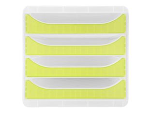 Exacompta Chromaline BigBox - Module de classement 4 tiroirs - vert transparent