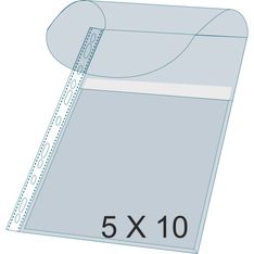 Exacompta - 5 Packs de 10 Pochettes perforées à soufflet avec rabat - A4 - 20/100