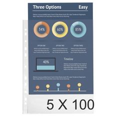 Exacompta - 5 Packs de 100 Pochettes perforées - A4 - 8/100