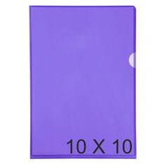 Exacompta - 10 Packs de 10 Pochettes coin lisses - A4 - 13/100 - violet translucide