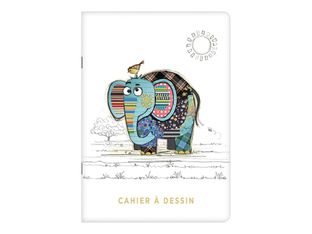 Kiub Kook  - Carnet de dessin A5 - 48 pages - éléphant