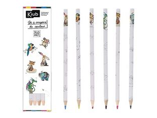Kiub Bug Art Kook - Set de 6 crayons de couleur