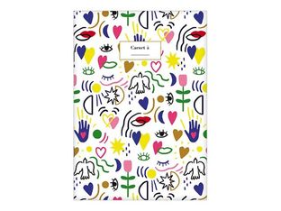 Kiub Ma Bonne Étoile - Carnet de notes A5 - motifs blancs