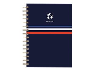 Kiub Pour Lui - Carnet de notes à spirale A5 - ligné - ballon d'or