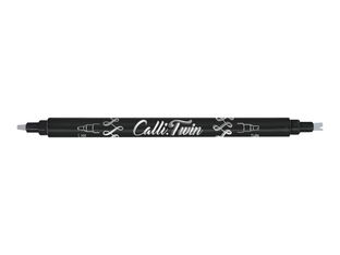 Online Calli Twin - Stylo pinceau à double embout - feutre de calligraphie - gris
