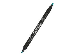 Online Calli Twin - Stylo pinceau à double embout - feutre de calligraphie - turquoise