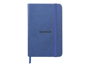 Agenda Rhodiatime - 1 semaine sur 2 pages à la verticale - 10 x 15 cm - bleu nuit - Rhodia
