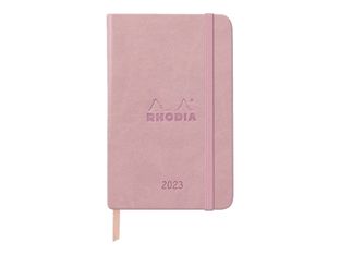 Agenda Rhodiatime - 1 semaine sur 2 pages à l'horizontale - 10 x 15 cm - bois de rose - Rhodia