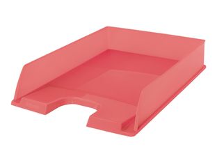 Esselte Colour'Breeze - Corbeille à courrier corail translucide