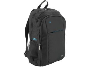 Mobilis THE ONE Recycled - Sac à dos pour ordinateur portable 14-15,6" - zip bleu - 30% recyclé - noir 
