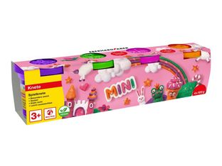 Eberhard Faber - pâte à modeler - mini - 100 g - orange brillant, vert à paillettes, rose paillette, glitter purple (pack de 4)