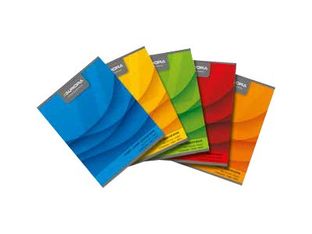 Aurora - Cahier A5 - 72 pages - petits carreaux (5x5 mm) - disponible dans différentes couleurs