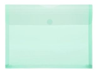 FolderSys - Pochette velcro - pour A4 - pour 250 feuilles - vert transparent